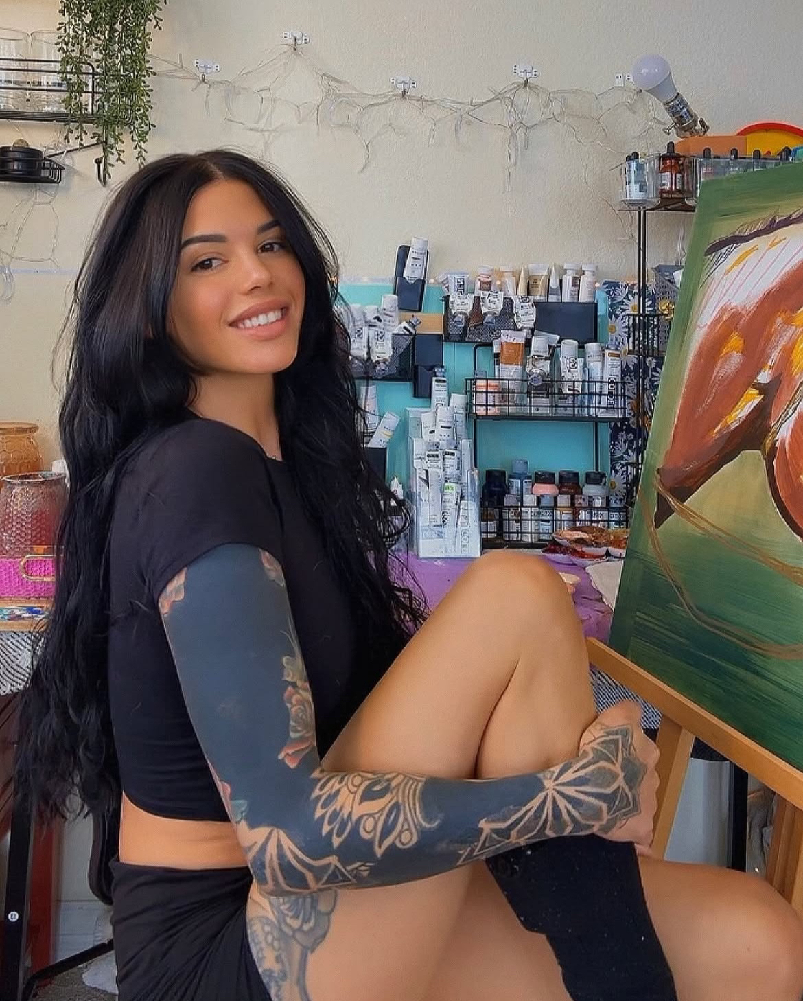Artist at work